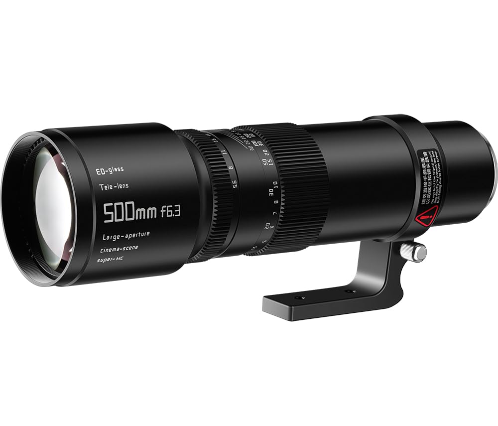 TTArtisan 500 mm F6.3 teleobjektīvs ar metāla korpusu, saderīgs ar Nikon Z montāžu (pilna kadra), melns