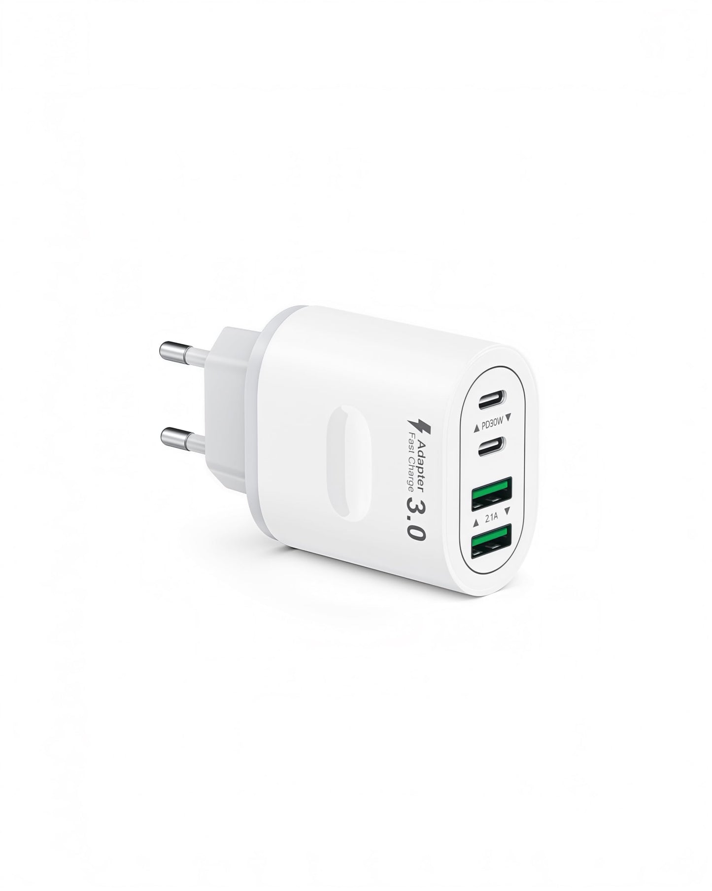 USB C lādētājs, 4 portu daudzspraudnis 60W USB C strāvas adapteris USB spraudnis PD 3.0 ātrās uzlādes lādētājs iPhone 16 15 14 13 12 11 Pro Max, iPad, Samsung, tālruņiem