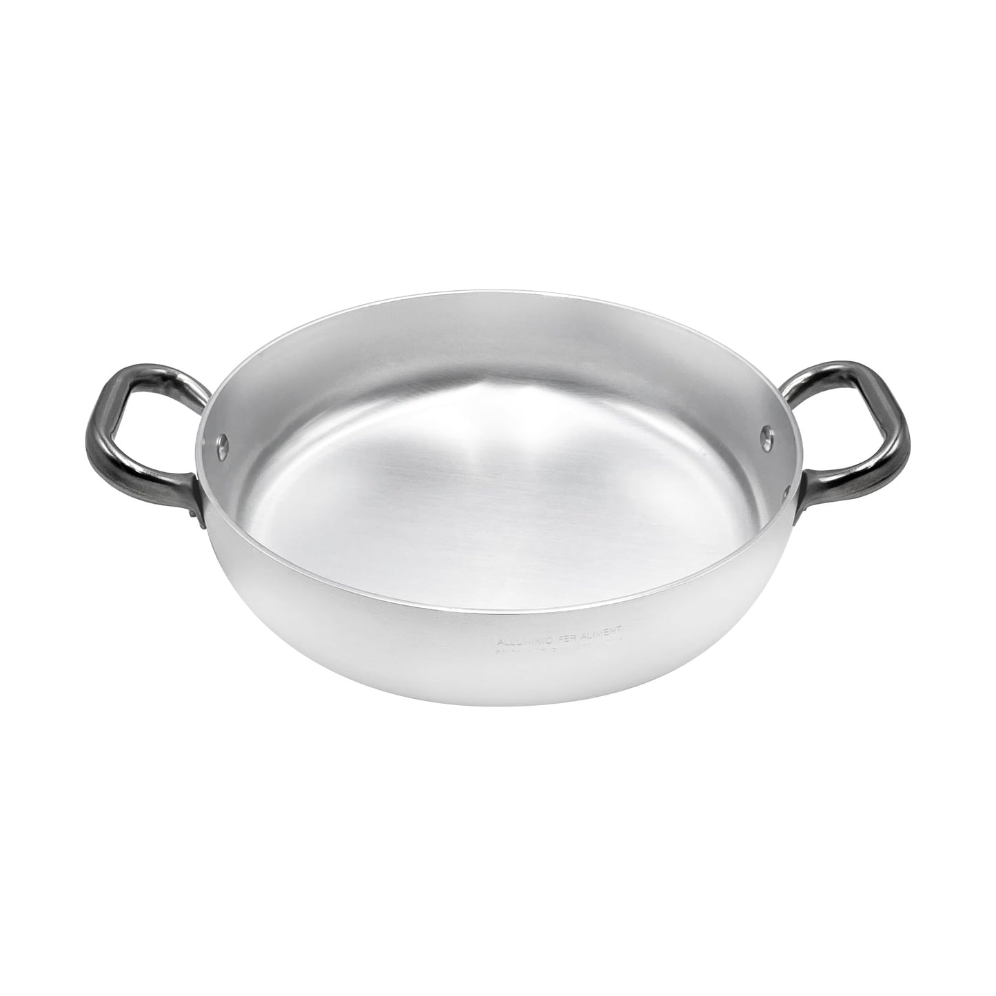 Pentole Agnelli ALMA11028 Plakans Katls - 28 cm, durable stainless steel, even heat distribution, ergonomic handle.