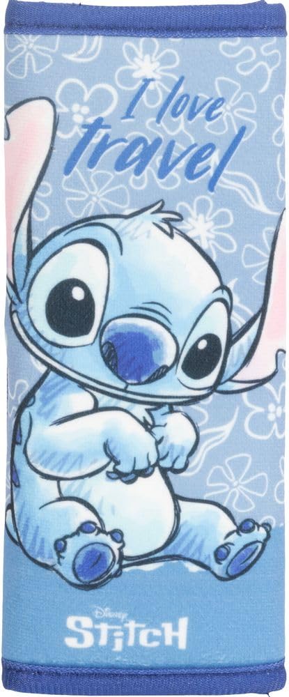 Tataway mīksta gürtslūpe Auto jostas aizsargs ar Disney Stitch dizainu, mīksts un ērts, bērniem un pieaugušajiem