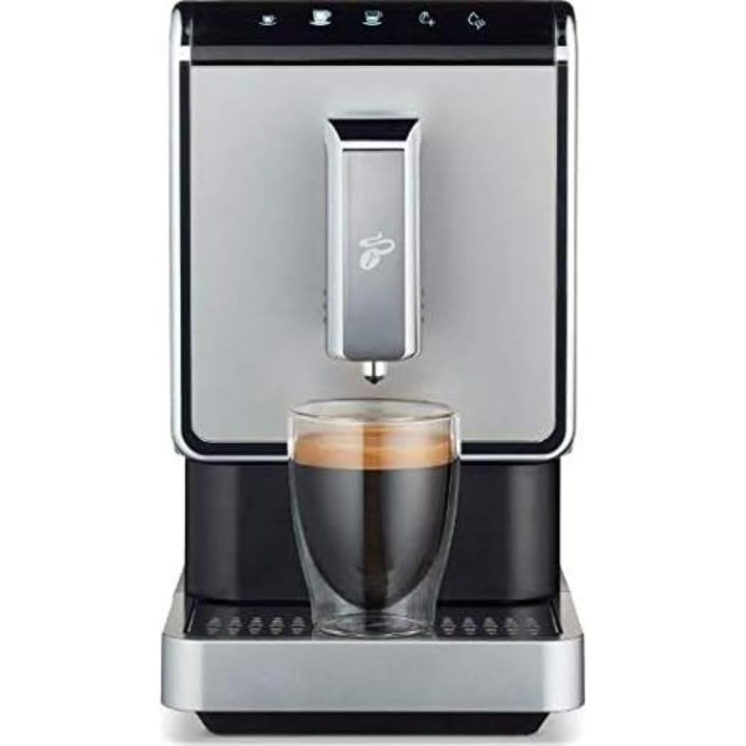 Tchibo Esperto Caffè - Compact coffee machine with adjustable settings and built-in grinder for fresh coffee.