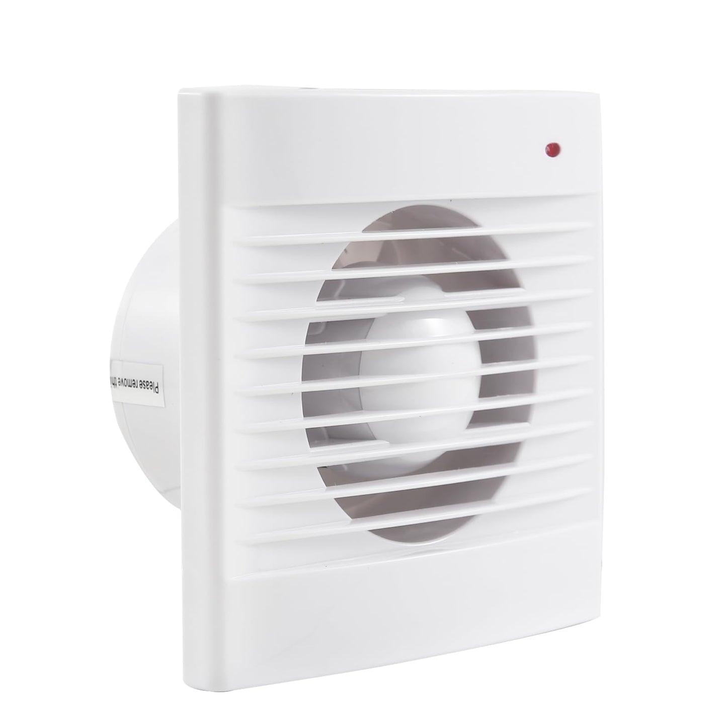 Bad ventilators cupeohome 100mm ar atpakaļvārstu, 142m³/h nosūces ventilators, cauruļveida ventilators vannas istabai, virtuvei un guļamistabai, uzstādīšanai logos un sienās, balts