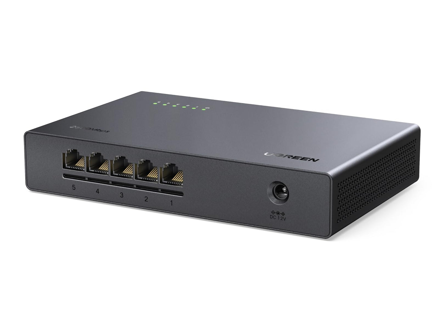 UGREEN 2.5G LAN slēdzis ar 5x 2.5G portiem, nevadāms tīkla slēdzis