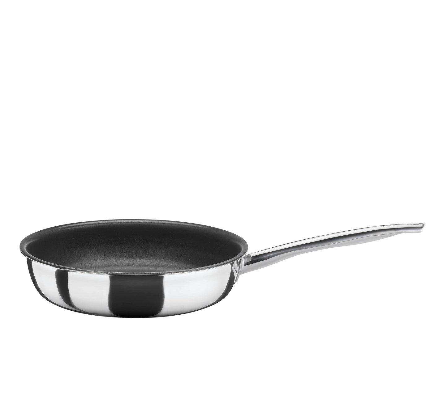 Spring Vulcano Classic 24 cm frying pan - stainless steel, high edge, non-stick coating, induction compatible, 5-layer material