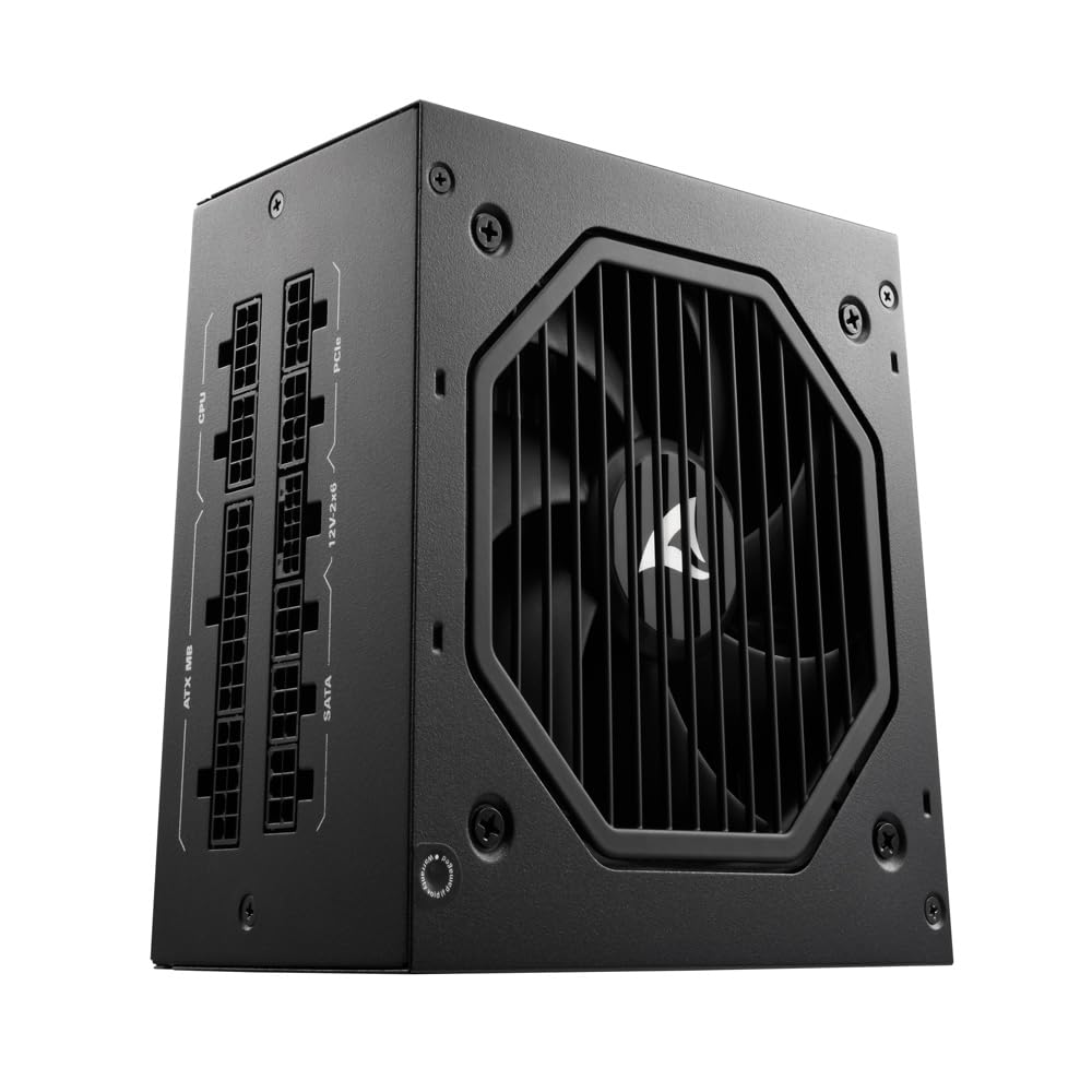 Sharkoon Rebel P20 1200W - Fully modular power supply, Cybenetics Gold certified, high efficiency and reliability.