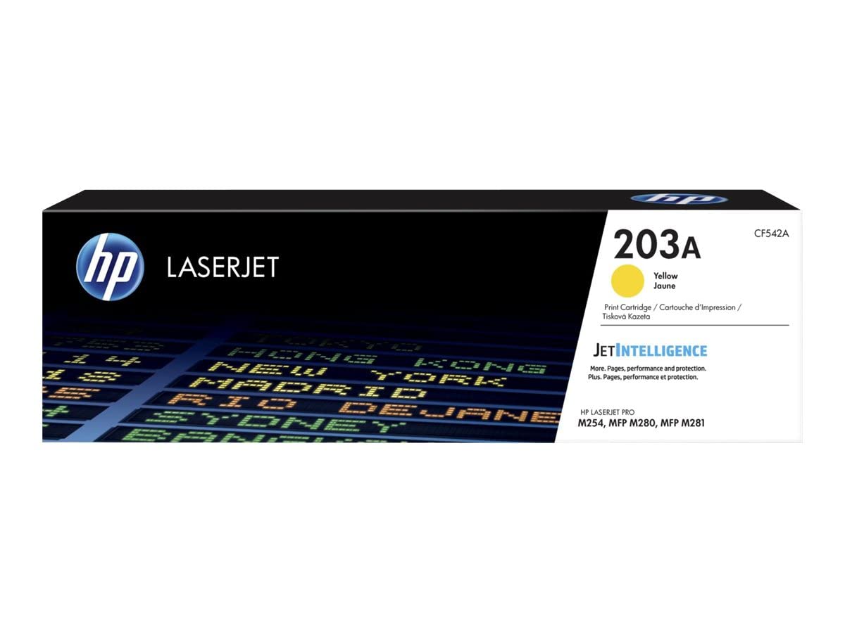 HP 203A Toneris - oriģinālais dzeltens toneris HP LaserJet Pro M254, augsta kvalitāte, 1000 lapas.