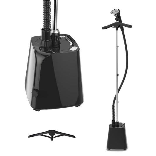 SteamOne Vertikālais tvaikonis - 1800W, 1,8L tvertne, 60s uzsildīšana, 4 riteņi, pretkaļķu vārsts, trīskārša aizsardzība.