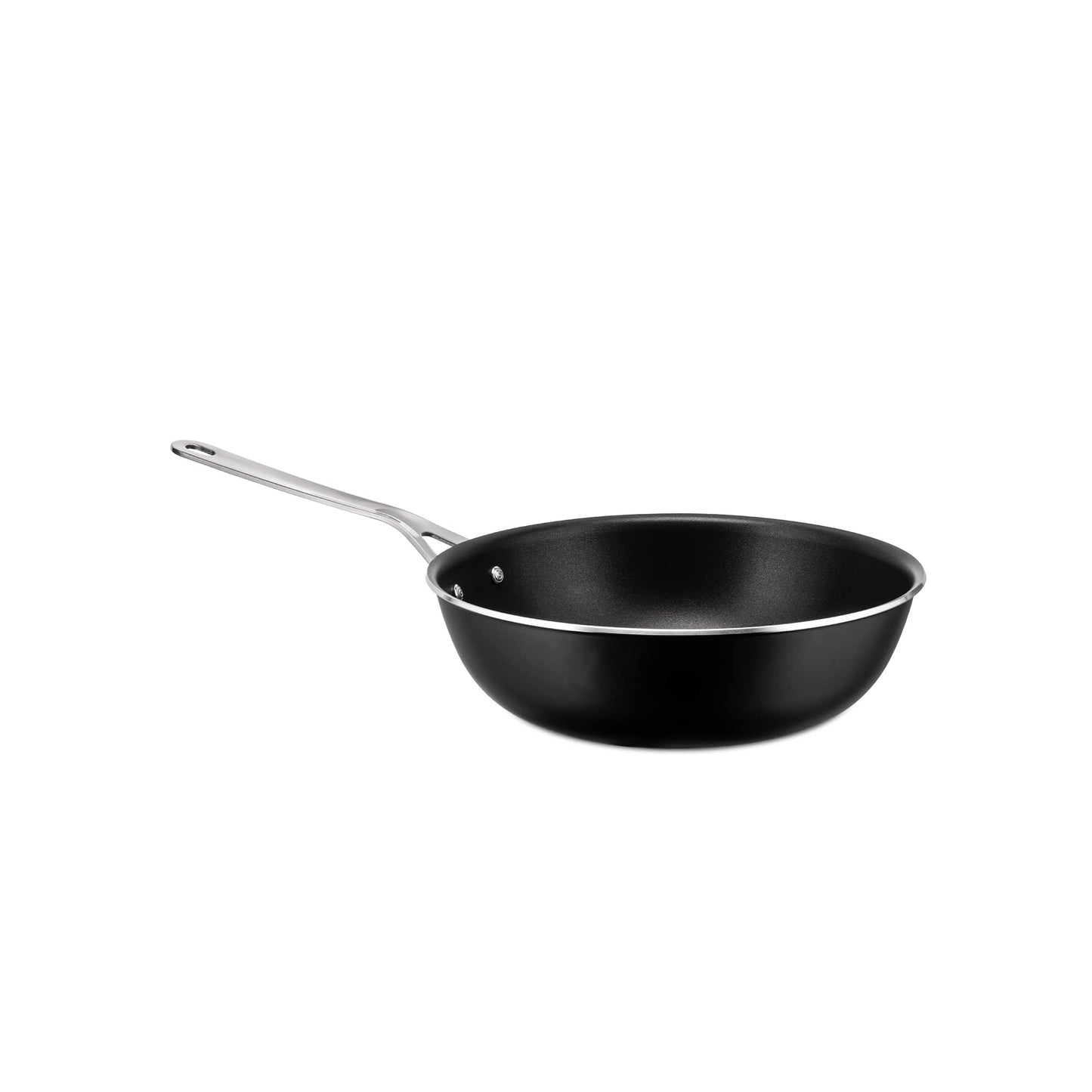 Podi un pannas, augstā panna Al - Durable aluminum construction, non-stick surface, ideal for frying and sautéing.