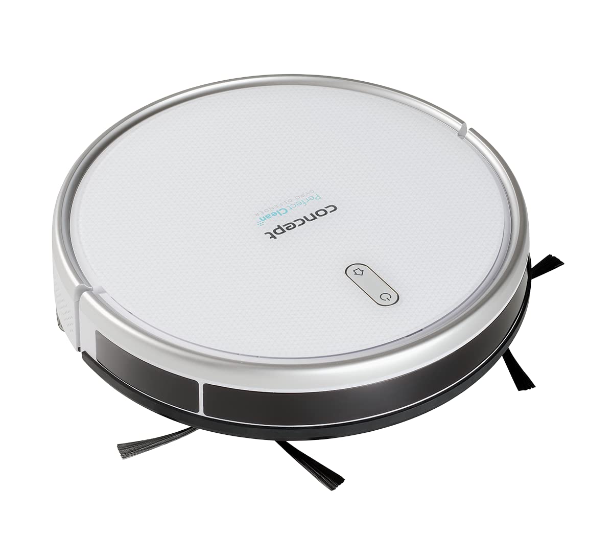 CONCEPT VR2020 Robot Vacuum with Mop - 3-in-1 cleaning, Gyro navigation, UVC sterilization, White