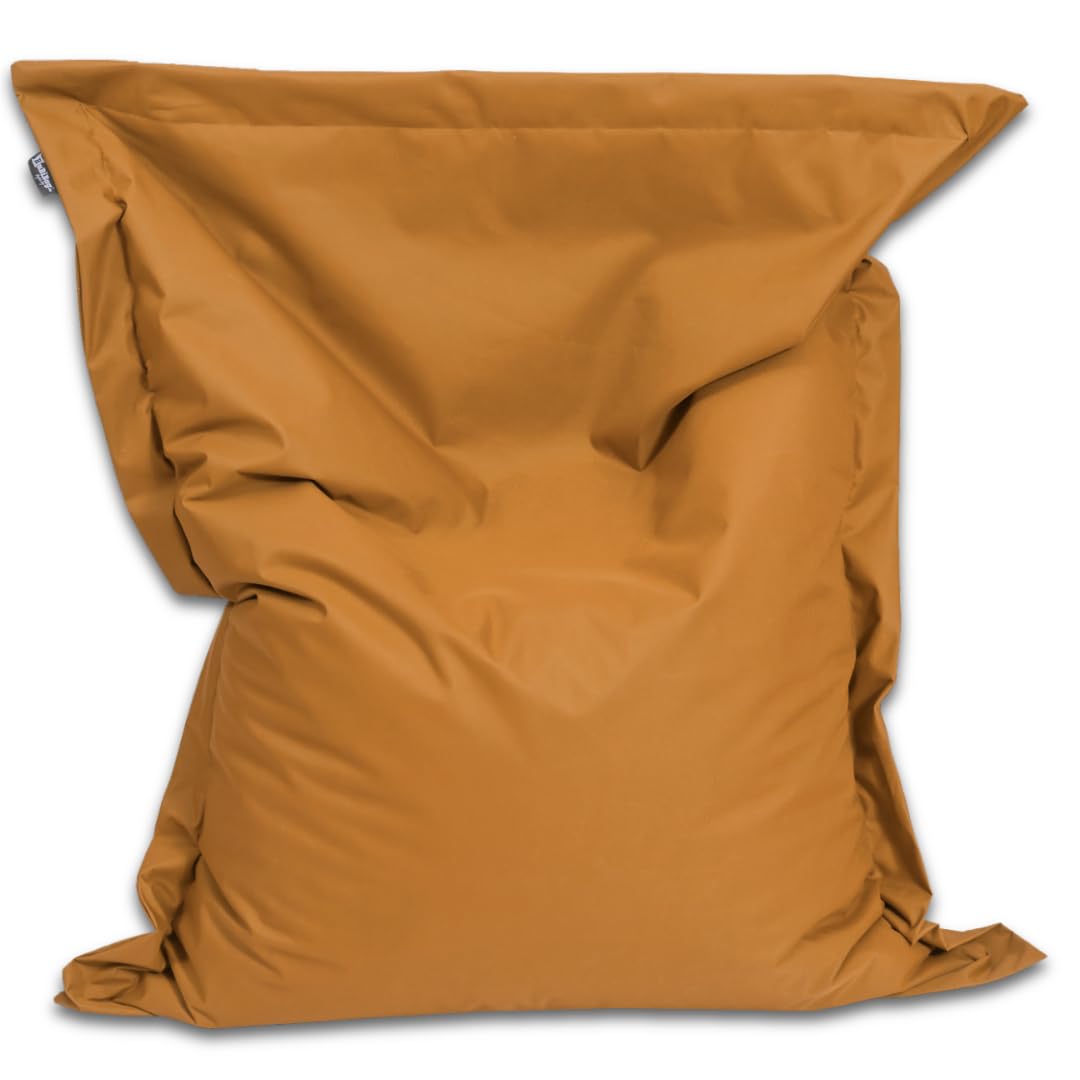 Lielais sēžammaiss BuBiBag XXL 180x145 cm ar pildījumu – roku darbs – iekštelpām un ārā – ūdeni atgrūdošs – smilšu krāsa