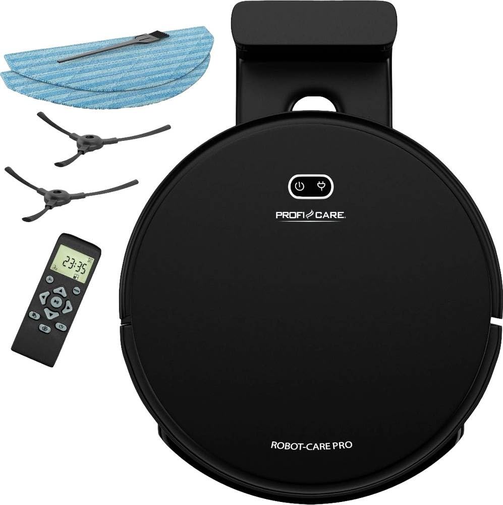ProfiCare® putekļsūcējs robots PC-BSR 3108 - 2in1 mazgāšana un putekļsūšana, lietotnes vadība, piemērots cietām grīdām un paklājiem.