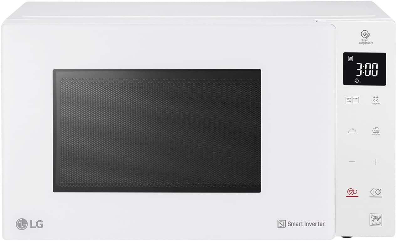 LG Electronics LG, MH6336GIH, mikroviļņu krāsns ar Smart Inverter un kvarca grilu, 23 litri, 1000 W, automātiskie programmas, 5 regulējami jaudas līmeņi, balta