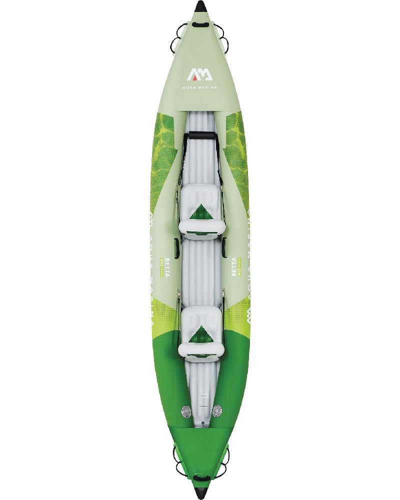 Piepūšamais kajaks Aqua Marina Betta-412 2-vietīgs komplekts 412 x 80 cm 2022 ar airiem, pumpi un somu