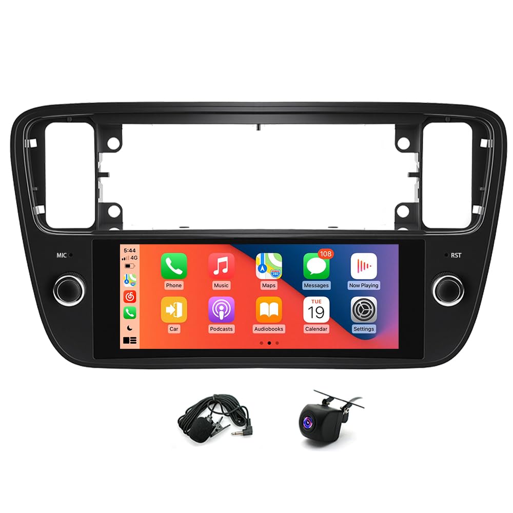 Android 14 autoradio Seat Mii 2011-2019 2G+64G ar CarPlay, Android Auto, Bluetooth, 6.86 collu HD skārienekrānu, WiFi, FM, atpakaļskata kameru, MirrorLink, stūres vadību, navigāciju