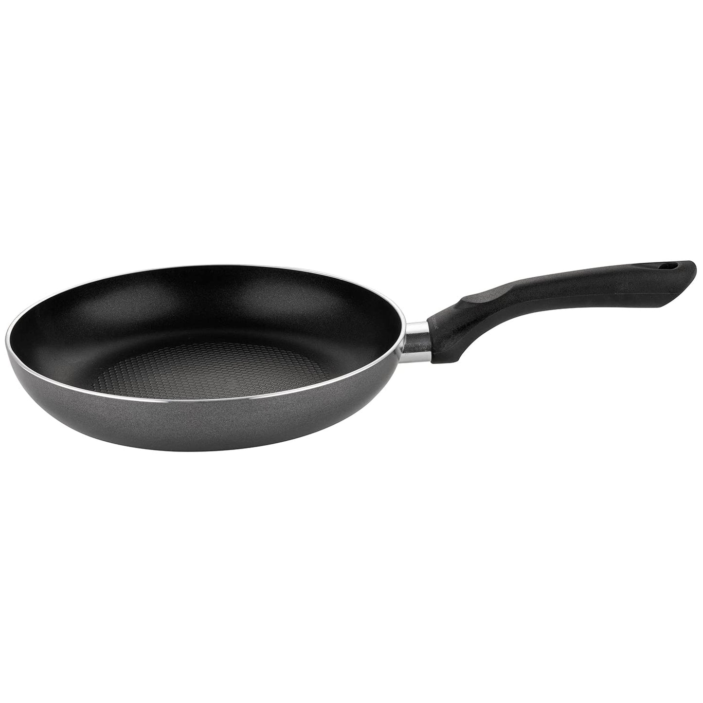 Florina MAJA - 24 cm aluminum frying pan, non-stick, suitable for induction, gas, and electric stoves, black.