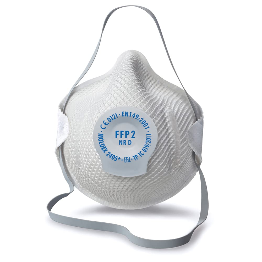 Moldex FFP2 NR D respirators ar klimata vārstu Klassiker 2405, 20 gab.
