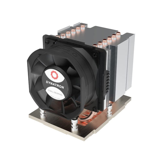 Dynatron J12 AMD SP5 CPU dzesētājs ar ventilatoru - efektīva dzesēšana, kompakts dizains, augsta veiktspēja.