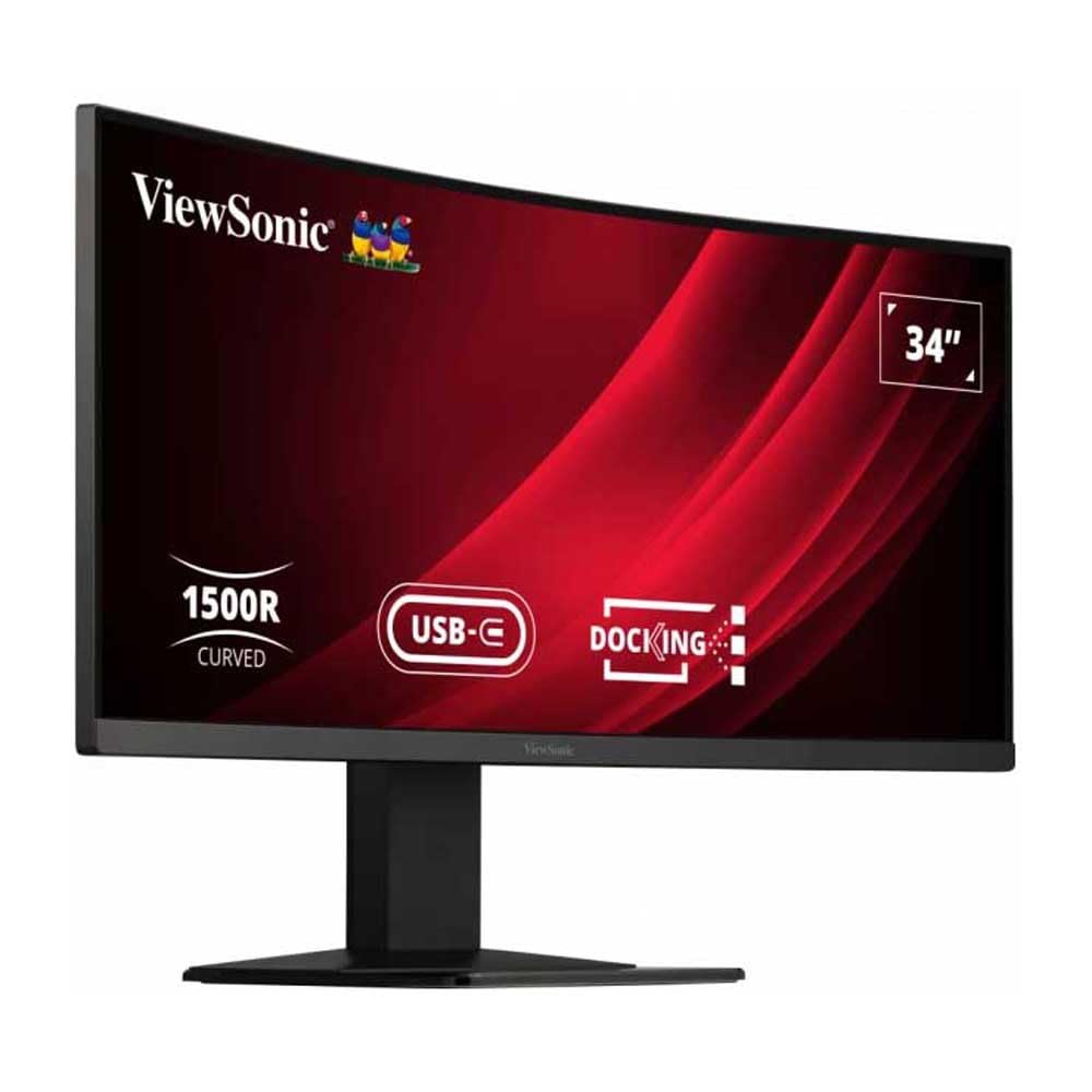 ViewSonic VG3419C - 34" UltraWide Quad HD LED monitor, 3440 x 1440 resolution, sleek black design.