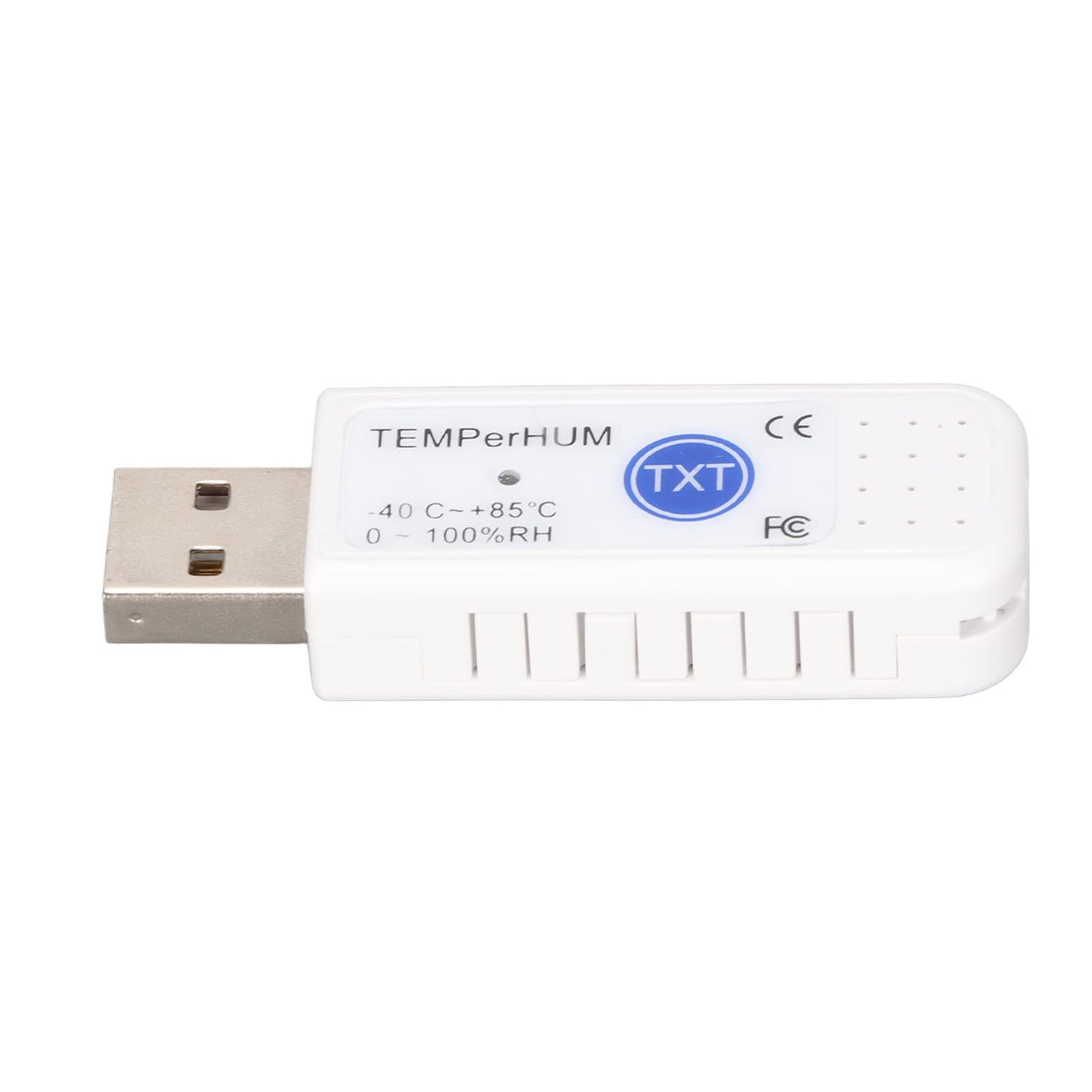 USB termometrs un higrometrs Akozon TEMPerHUM datoram, temperatūras un mitruma sensors ar datu reģistrēšanu, vides uzraudzību un augšējās/apakšējās robežas brīdinājumu telpām un ārtelpām