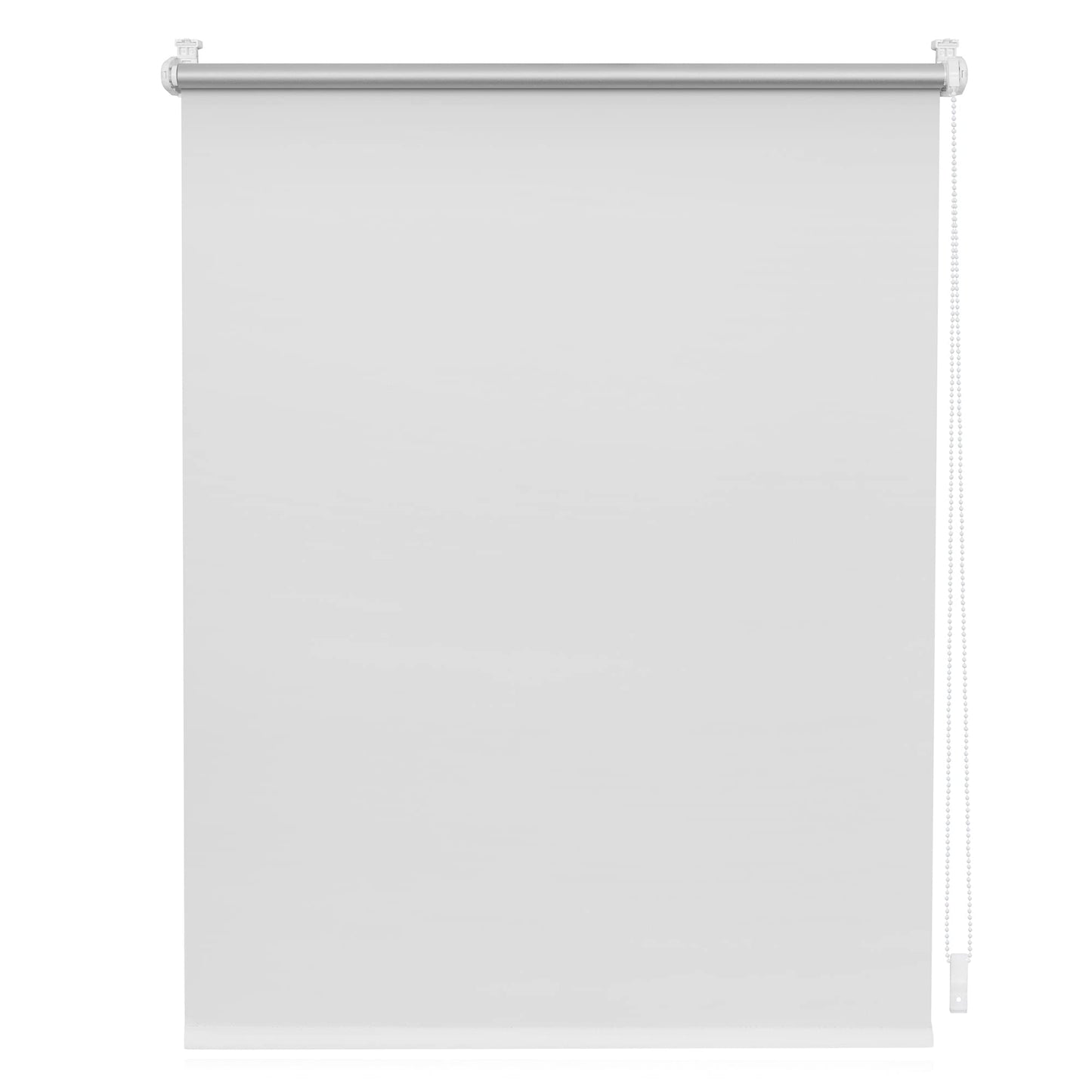 Aptumšojošā termozalūzija Lichtblick bez urbšanas, Klemmfix, saules un skatu aizsardzībai, sienas vai griestu montāžai, logiem un durvīm, 80 x 150 cm, balta