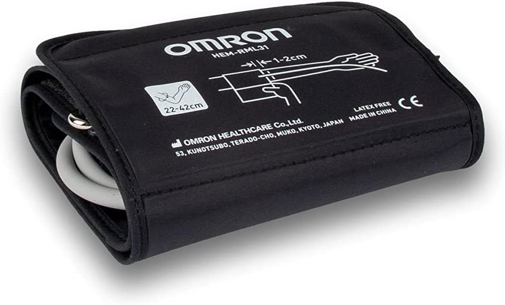 OMRON universālā aproce - piemērota augšdelma asinsspiediena mērītājiem, rokas apkārtmēram 22–42 cm, viegli uzlikt.
