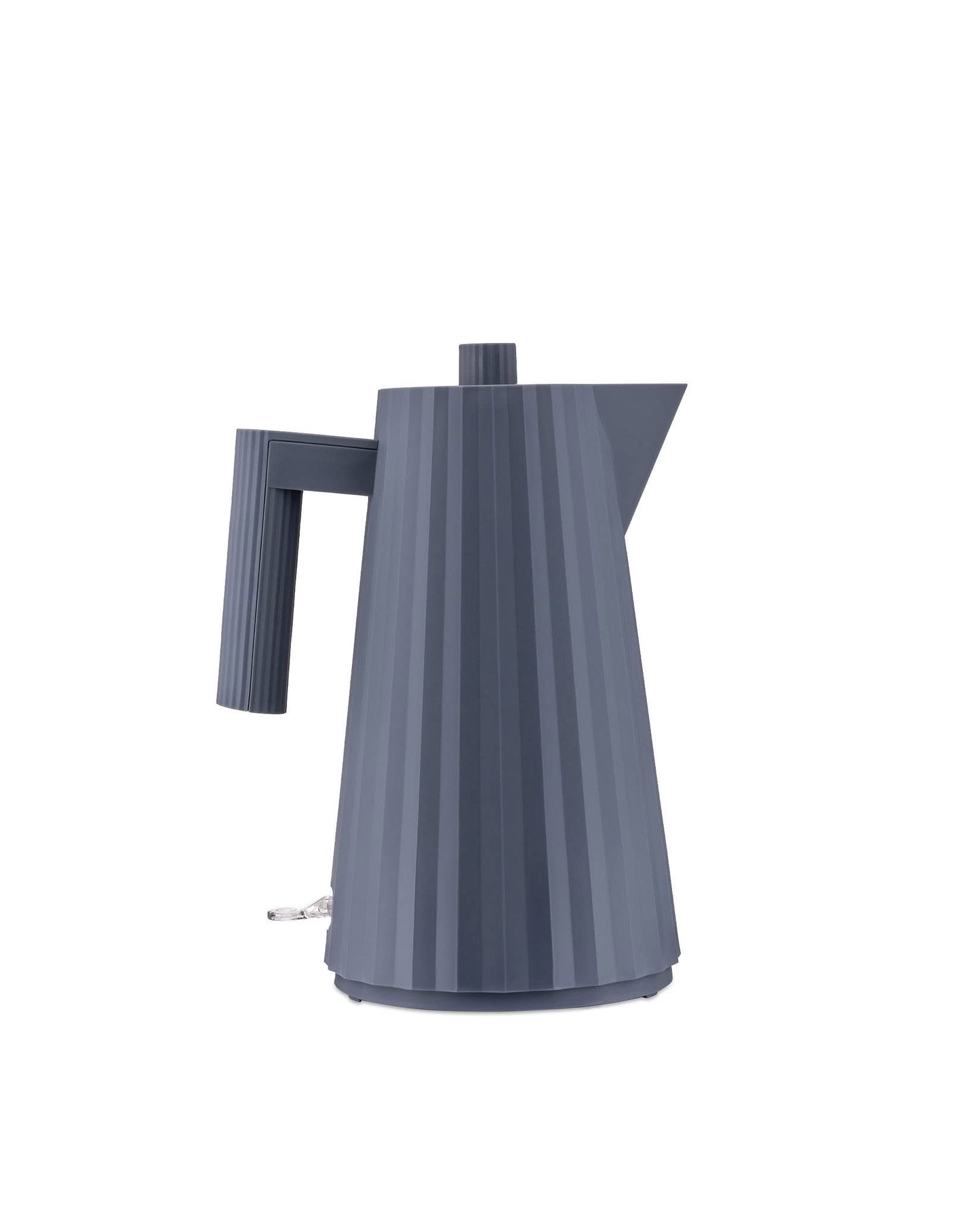 Alessi Plissé MDL06 G - Elektriskā tējkanna, 2400W, 170 cl, pelēka, izgatavota no termoplastiskas sveķiem.