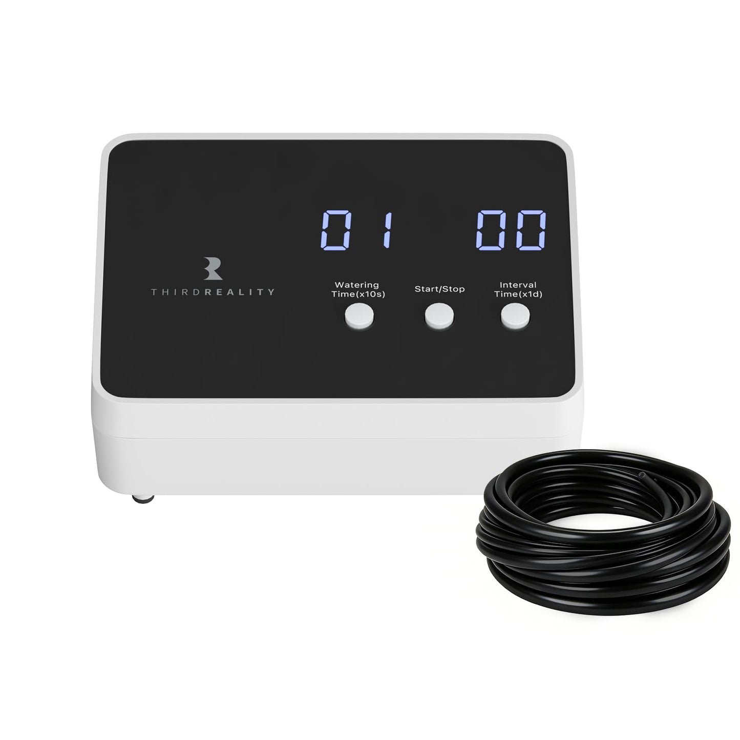 Viedais laistīšanas komplekts THIRDREALITY Zigbee Smart Watering Kit Pro puķupodiem, telpaugu laistīšanas sistēma, nepieciešams centrmezgls, saderīgs ar Echo ierīcēm ar iebūvētu Zigbee centrmezglu, Home Assistant, SmartThings