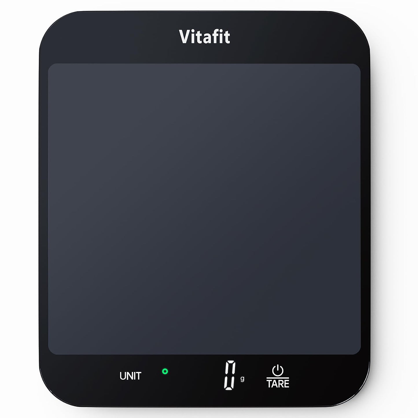 Digitālā virtuves svari Vitafit 15kg, precizitāte 1g, liela platforma 215x180mm
