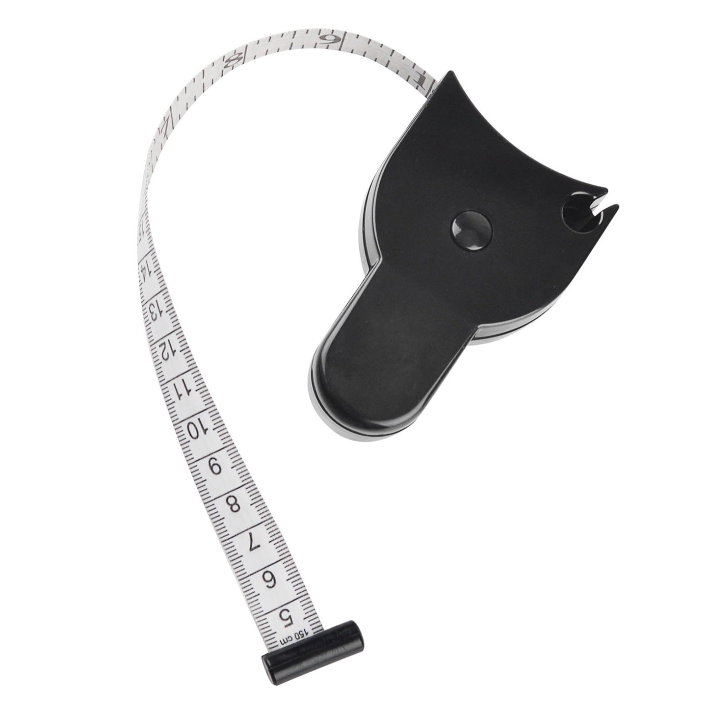 Ķermeņa mērlente Fikiro, precīzs ķermeņa mērījumu mērlentes instruments, ievelkama, melna