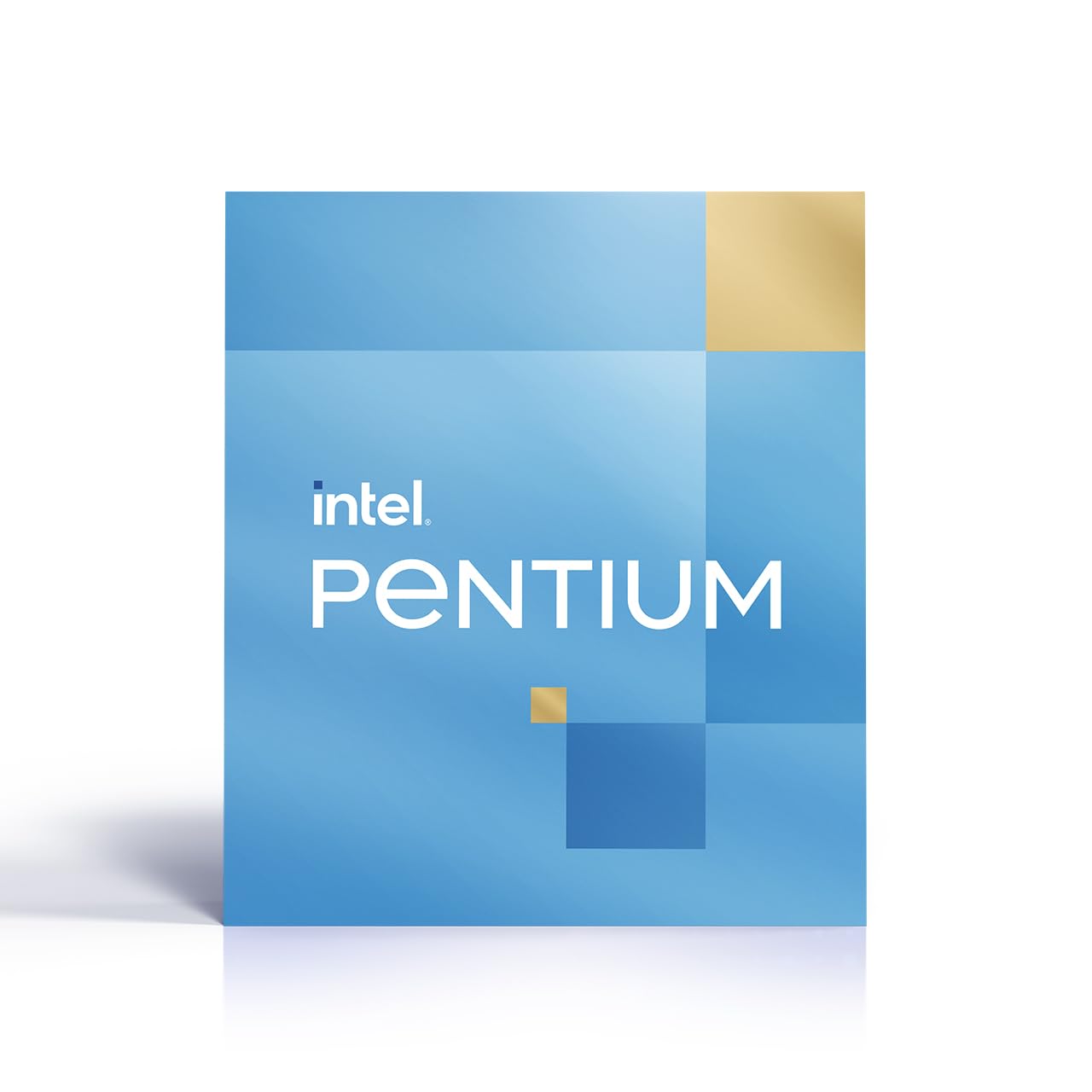 Intel Pentium Gold G7400 desktop processor 12th generation with a base clock speed of 3.7 GHz, supporting PCIe 5.0 and 4.0, and compatible with both DDR5 and DDR4 memory, model BX80715G7400.
