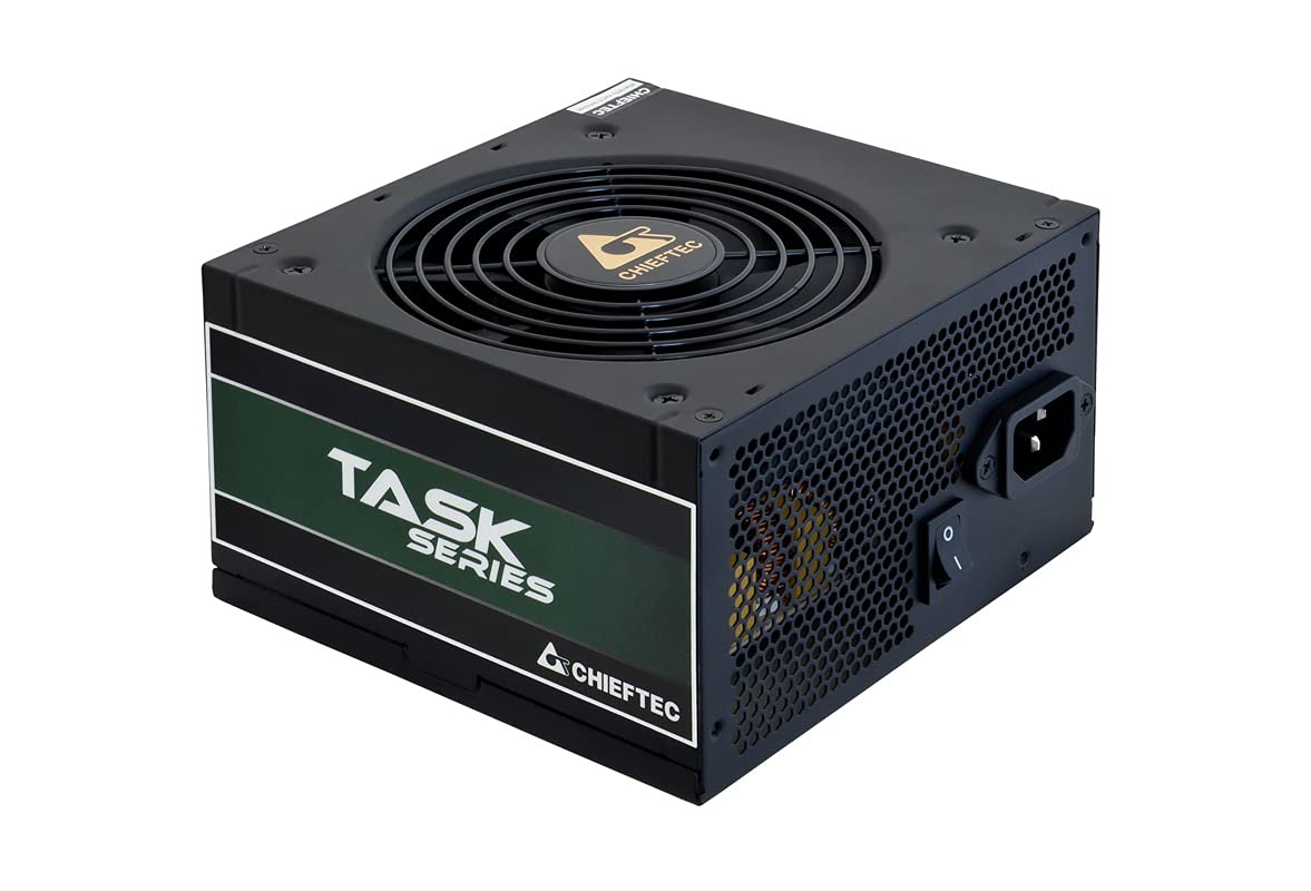 Chieftec Task TPS-600S - 600W black power supply with high efficiency and reliable performance.