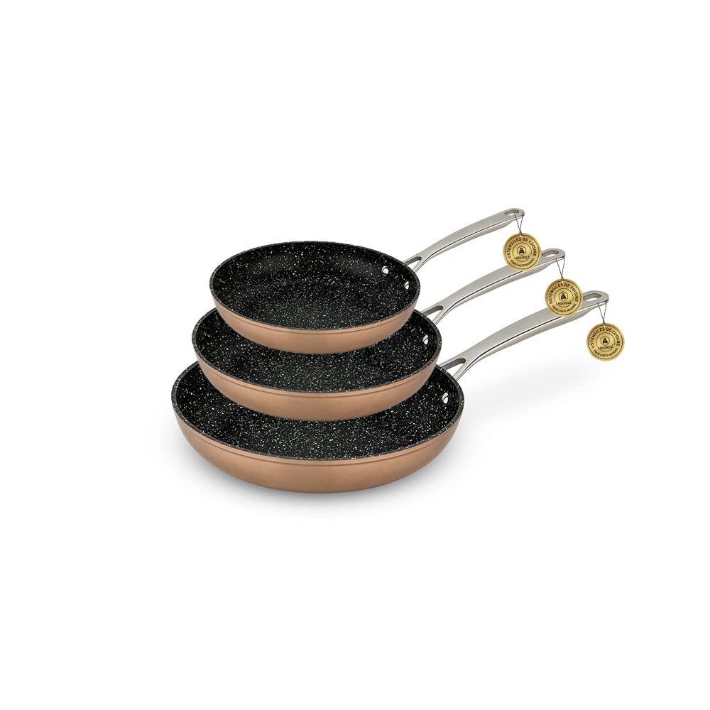 LAGUIOLE 3 pannas 20/24/28 cm - varš, Greblon C2 pretpiedeguma pārklājums, piemērotas indukcijai