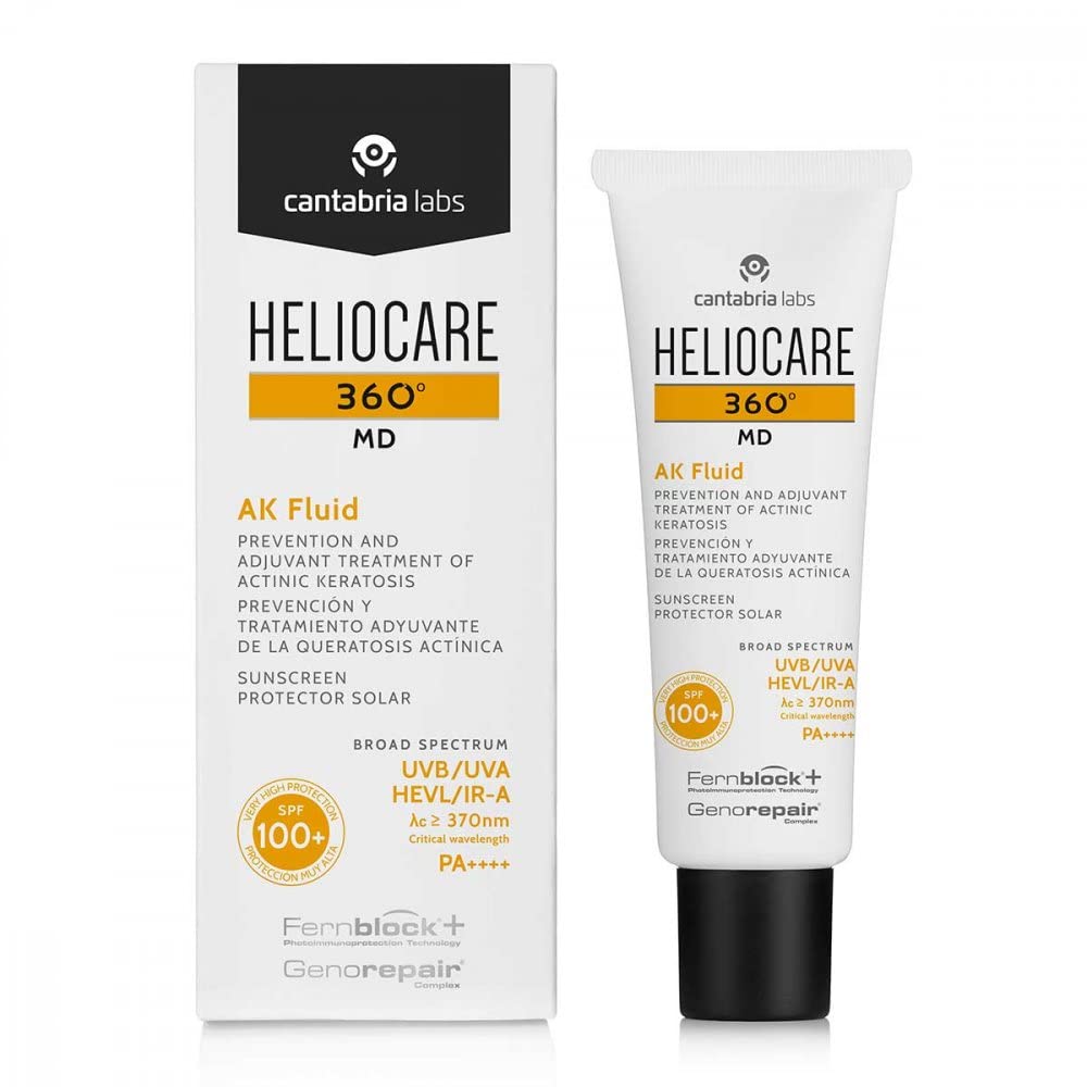 Saules aizsargfluīds HELIOCARE 360° AK Fluid 50 ml - augsta līmeņa UV aizsardzība sejai ar vieglu tekstūru
