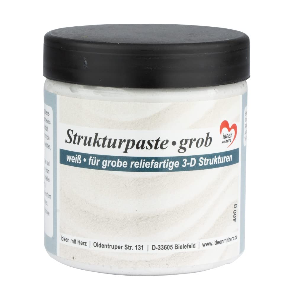 Strukturpasta Ideas with Heart reljefiskām 3D struktūrām uz dažādiem pamatiem, balta, 400 g, rupja