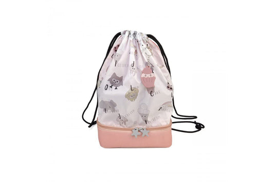 Iris Barcelona Snack Rico soma - rozā, atkārtoti lietojama, videi draudzīga, nesatur BPA, ideāla uzkodām bērniem