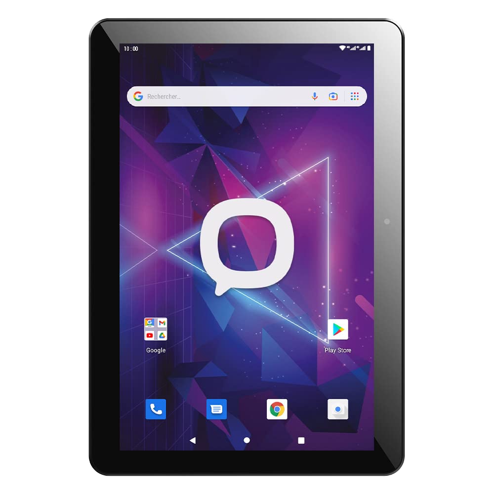 Konrow - K Tab 1005 - Planšetdators ar skārienekrānu Dual SIM 4G & WiFi - Displejs 10.1'', Iekšējā atmiņa 32 GB, paplašināms ar Micro SD līdz 128 GB, 2 kameras ar 8 & 5 Mpx - Android 11 GB - Melns