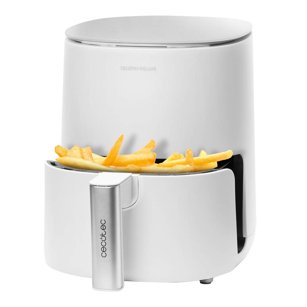 Cecotec Cecofry Deluxe Rapid Sun - 2.5L capacity, 1400W, 8 settings, dishwasher safe, white-beige, temperature up to 200ºC.