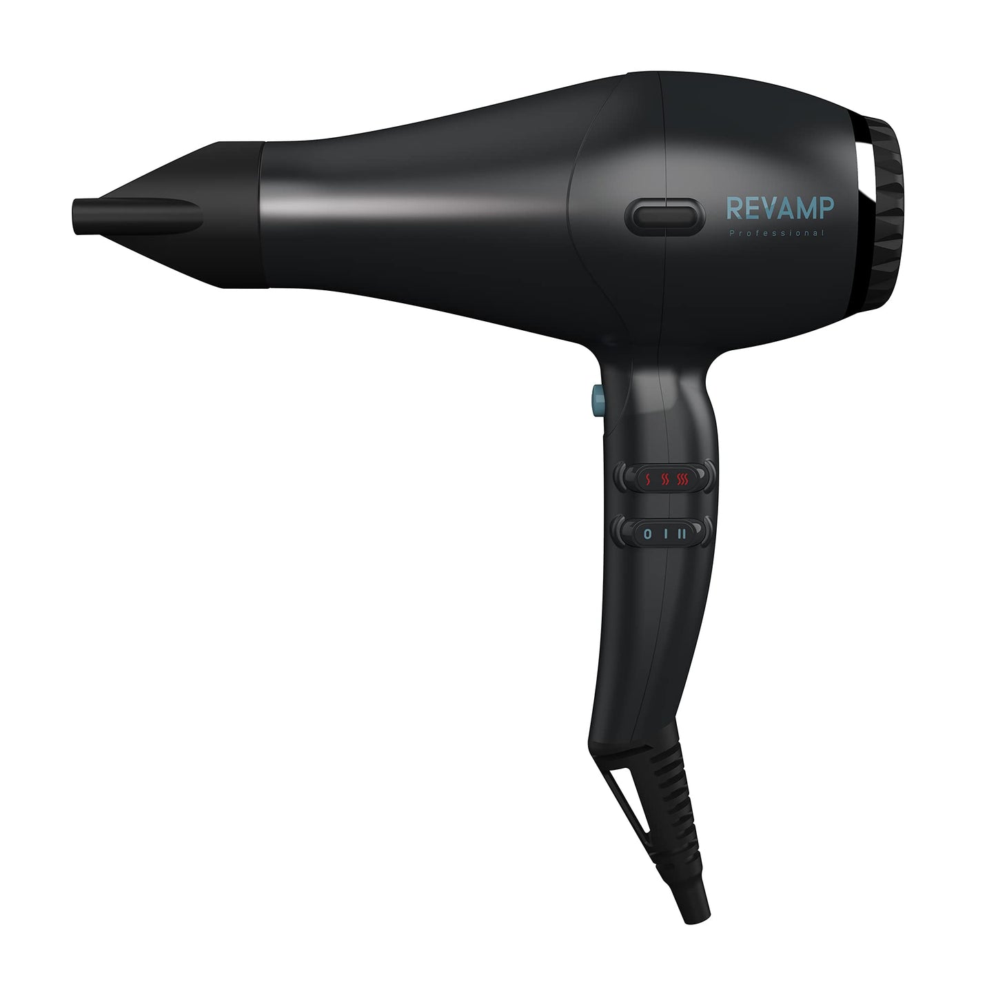 REVAMP Featherlite Ultra X Shine Ionic matu žāvētājs – profesionāls matu žāvētājs, augstas veiktspējas AC motors, jaudīgs gaisa plūsma, ātra žāvēšana, viegls svars, aukstā gaisa režīms, 2 uzgaļi