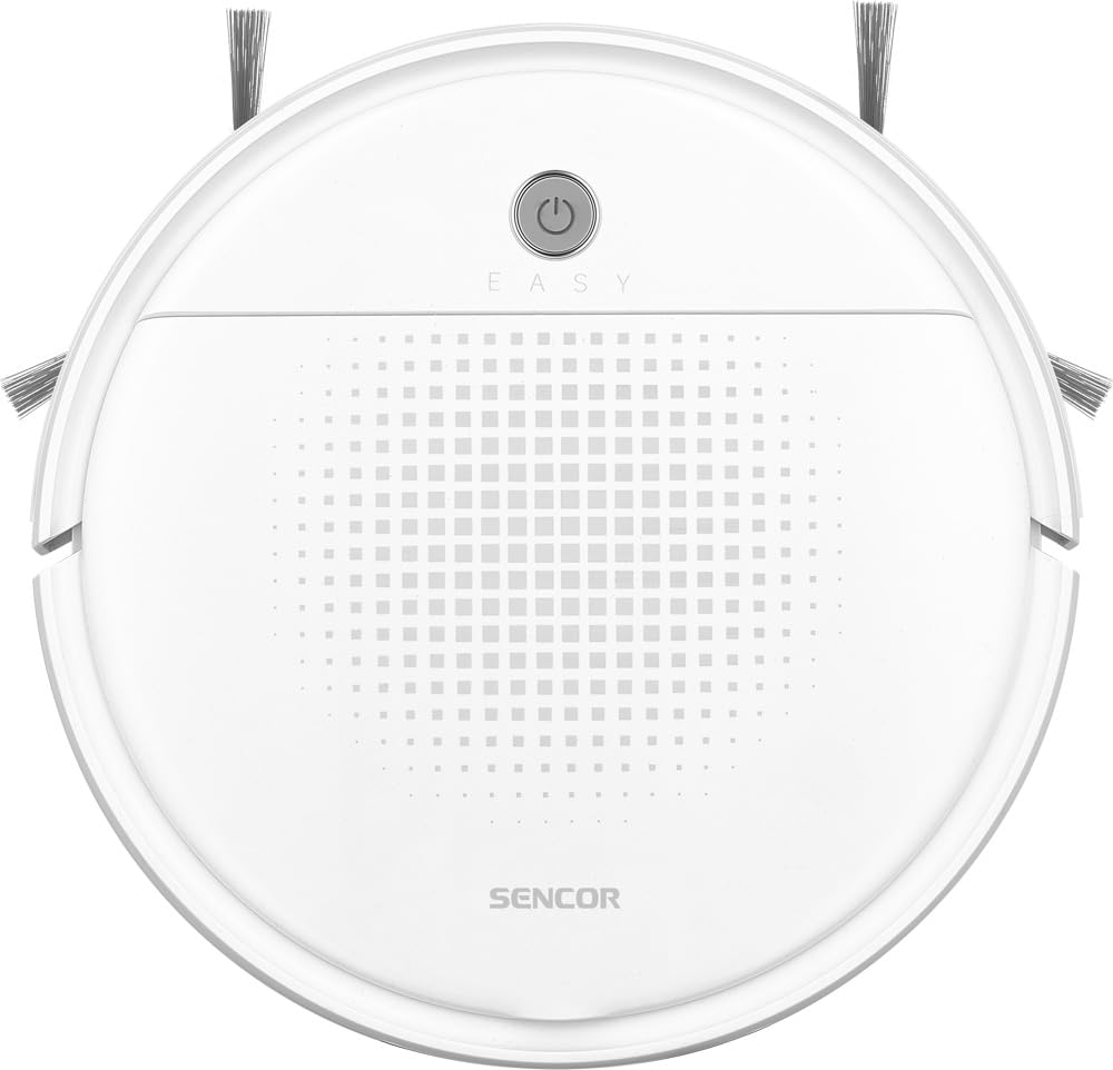 SENCOR SRV 1550WH - Kluss, kompakts putekļsūcējs robots ar Smart Room navigāciju, ideāls dzīvnieku spalvām.