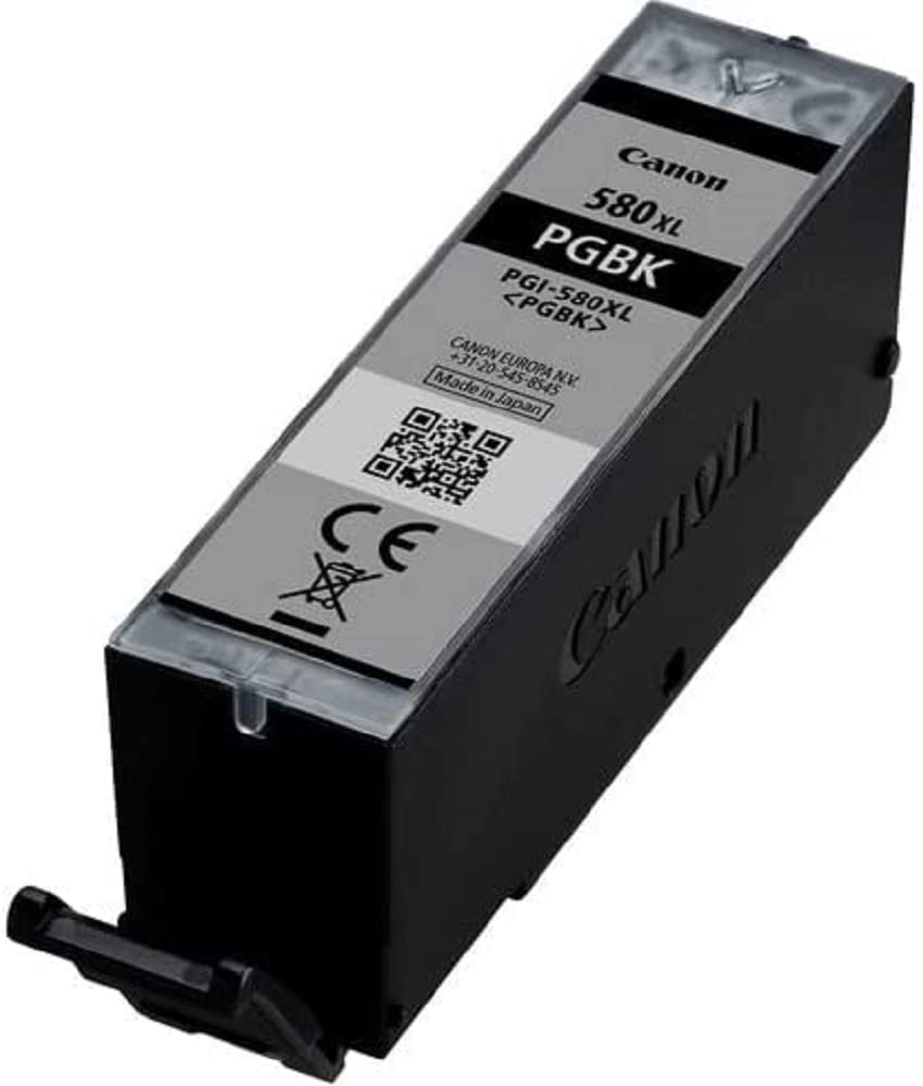 Canon oriģināltinte PGI-580XL PGBK - XL melna tintes kasete, pārstrādājams iepakojums, augsta kvalitāte.
