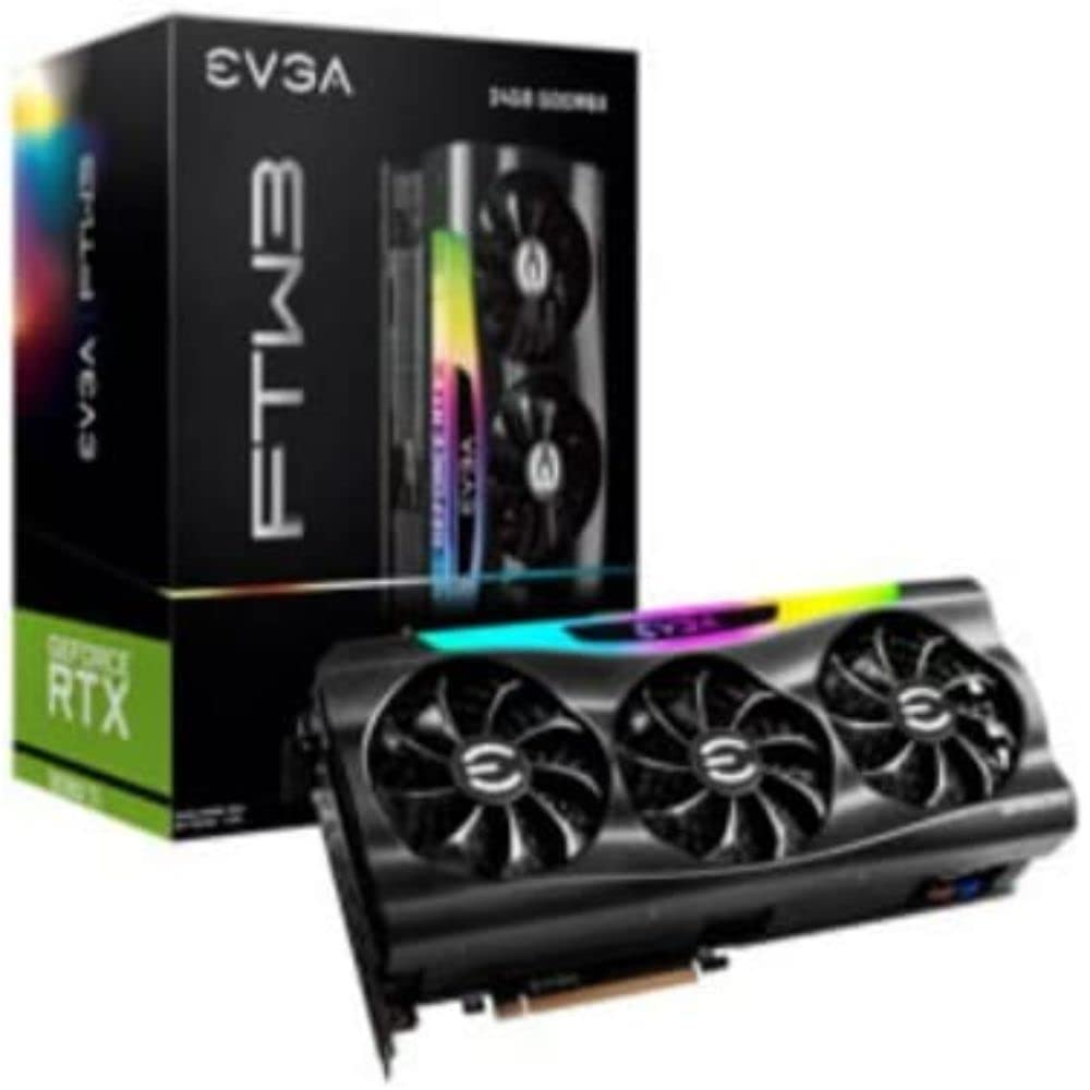EVGA VGA RTX3090TI 24GB FTW3 Gaming - High-performance graphics card with 24GB memory and advanced cooling technology.