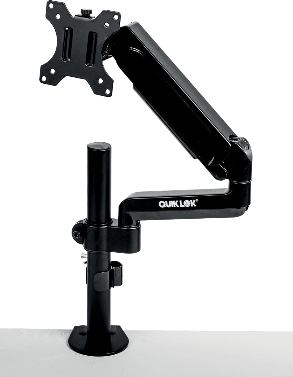 QUIK LOK VSC/001 ATBALSTS - Adjustable support stand for video monitors, sturdy design, ideal for studio use.