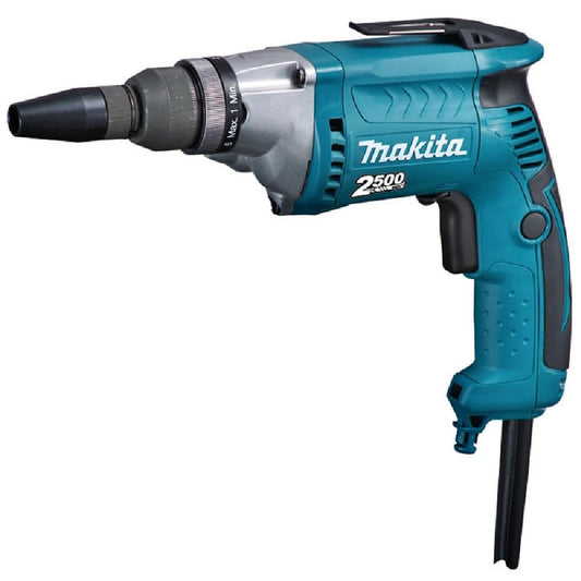 Makita ātrās montāžas skrūvgriezis FS2700 - 570W, 2.5m kabelis, 32Nm griezes moments, 6 līmeņi, 1/4 collas.