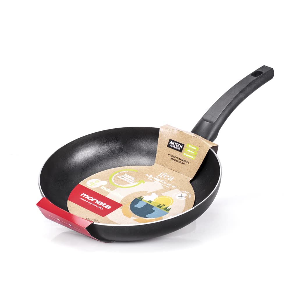Moneta Gea panna - 26 cm, alumīnijs, 100% pārstrādāts, piemērota visām plīts virsmām, ražots Itālijā.