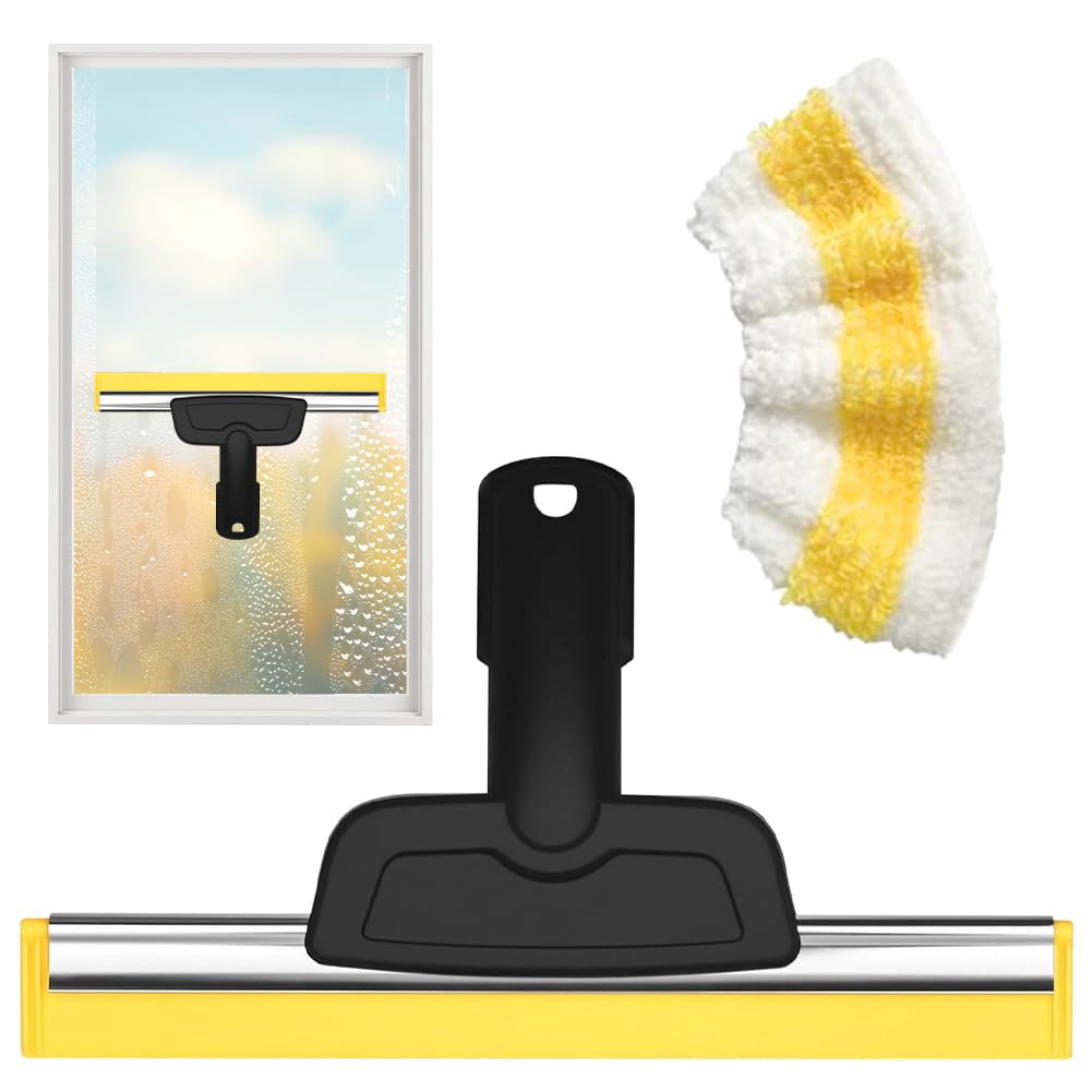 Window cleaner for steam cleaner Kärcher, window nozzle with microfiber cloth set