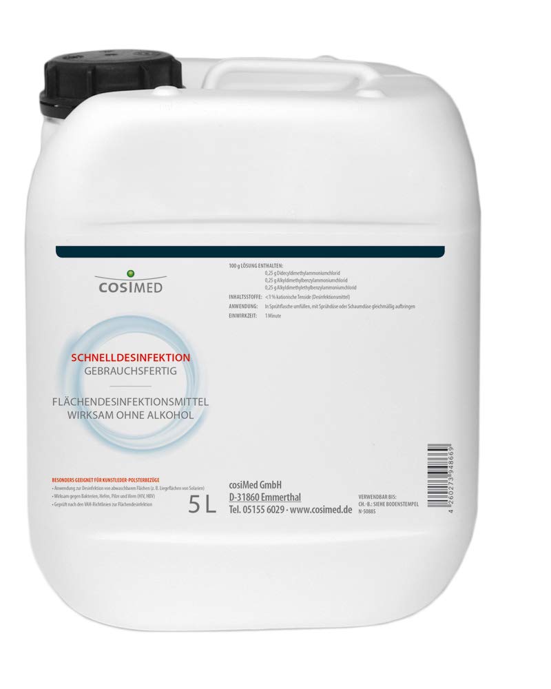 Schnelldesinfekcija cosiMed, gatava lietošanai, bez spirta, 5 L