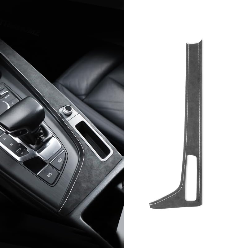Audi A4 S4 B9 A5 S5 RS5 salona viduskonsoles paneļa apdares pārsegs BETTERHUMZ 2017-2024, Alcantara stila līmplēve auto salona aksesuārs