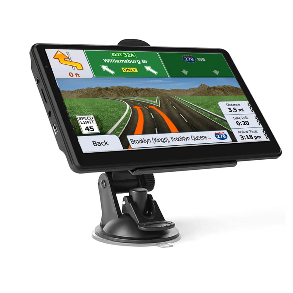 GPS navigators auto, kravas automobiļu navigācija, kemperu navigācijas sistēma, 7 collu auto navigācija 2026 Eiropas kartes, bezmaksas karšu atjauninājumi, ar POI un ātruma brīdinājumiem, balss vadība