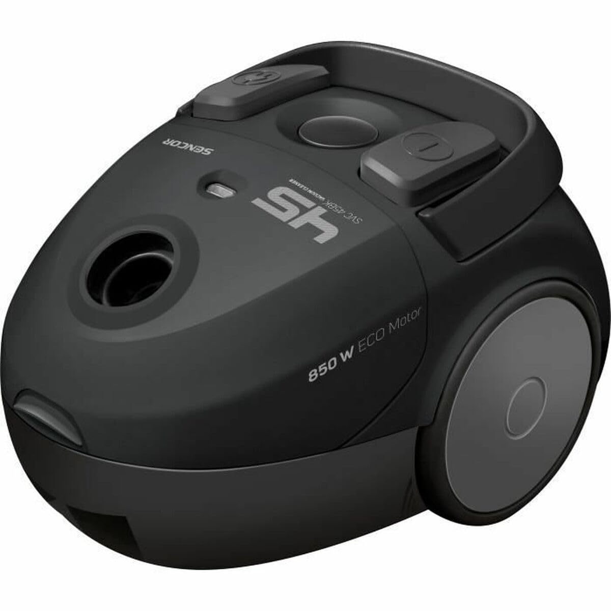 Sencor SVC 45BK-EUE3 vacuum cleaner - 850W, 5-stage filtration, 1.5L dust bag capacity, black color.