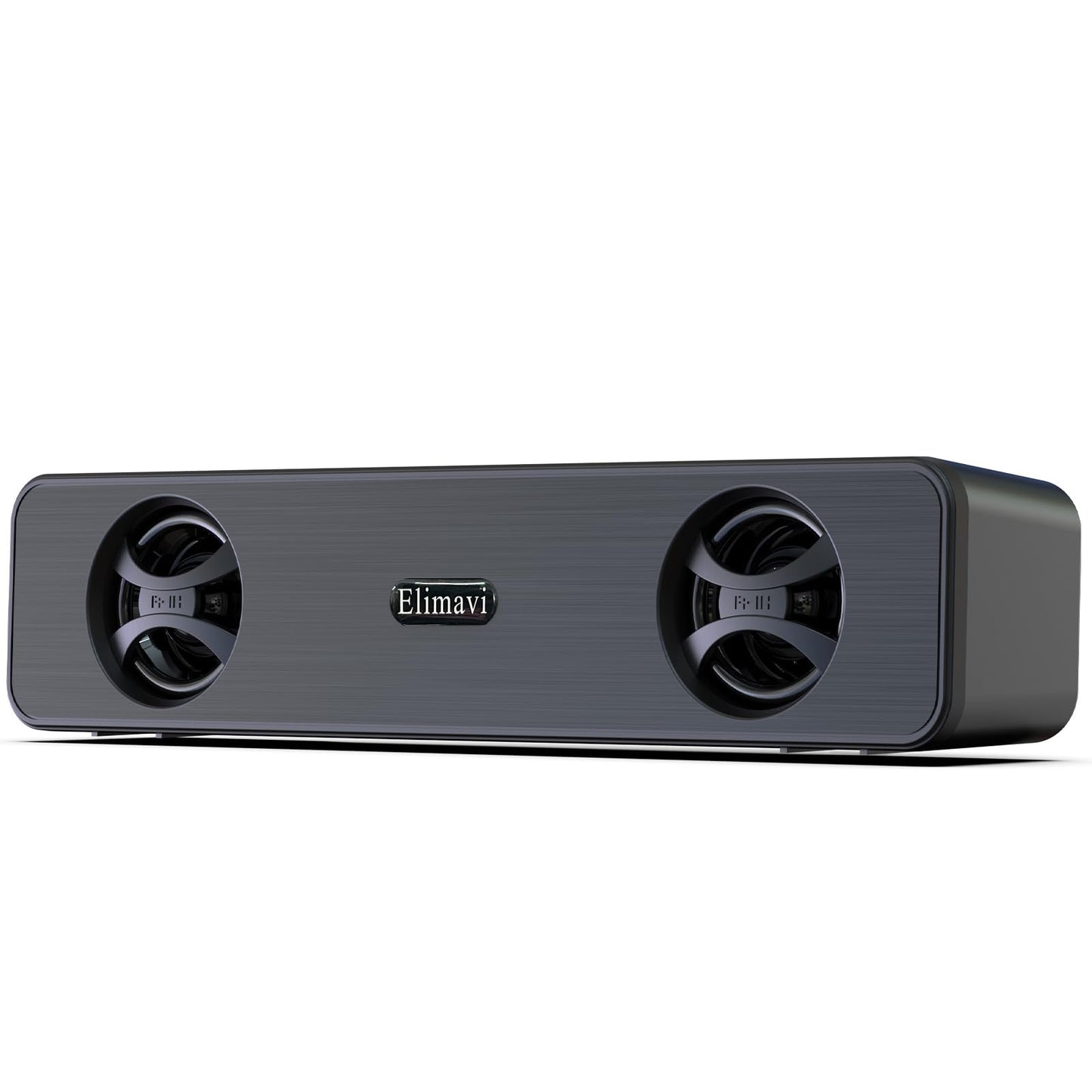 Datora skaļrunis, Elimavi 2.0 kanālu datora skaņas panelis, pārnēsājams skaļrunis ar USB barošanu, 3,5-mm audio ieeju, tūlītēja darbība, monitoriem, klēpjdatoriem, spēlēm un galddatoriem, melns